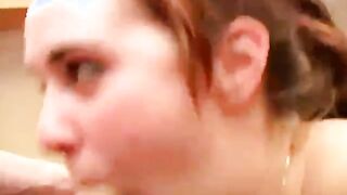 ameara levay - little teen slut deepthroats and sucks balls