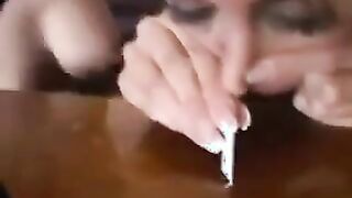 Anal Creampie Suck Through Straw & Cum Snorting
