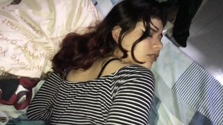 Beautiful and hot Latina Mafelago, has sex with her stepsister's boyfriend - Porn in Spanish