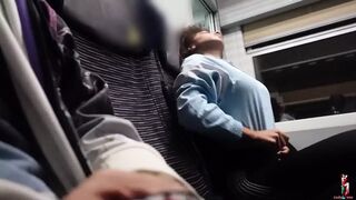 Italian Girl Gives Me a Handjob on the Train