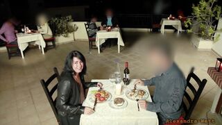 Fucked in the middle of the restaurant. 3 times fuck sauce for dessert
