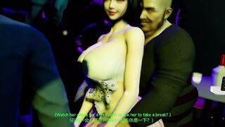 3D Big Boobs Japanese Wife Cheating with Stranger in the Bar