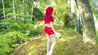 Little Red Riding Hood's Adventure in the Forest - Pussy Destruction - Deep Throat