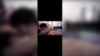 Indian house wife kissing ass lips