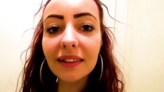 18yo Dutch Teen's First Cum Dump Shower