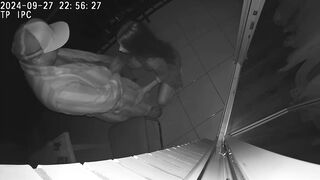 Real cheating! Wife and friend fuck in a hotel on the balcony.Taboo sex