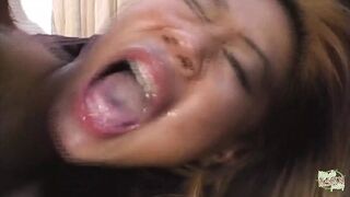 Stripping Leads to the Asian Cutie Having a Threesome Full of Anal, DP and Cum