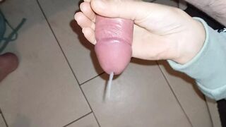 Stepmom films how she milks me the cream. Two handjob videos in one.
