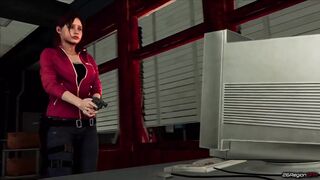 Claire Its Useless to Run by 26regionsfm, animation with Sound. 3D Hentai Porn Sfm