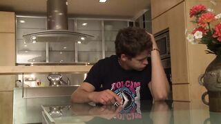 Exotic German babe gets her asshole and pussy covered in cum
