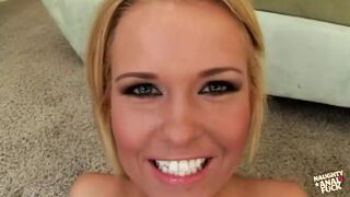 Spreading Sunscreen on the Kinky Blonde PAWG Leads to Intense Deepthroating and Deep Anal Thrusts