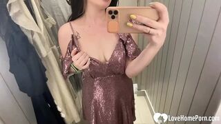 I love taking nudes while trying outfits