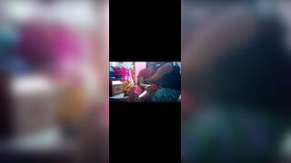 Indian village house wife romantic kissing ass