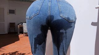Bust British Wife Wets Her Jeans