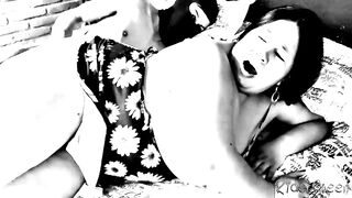 BBW Milf receives sex at home by surprise and consent B-W