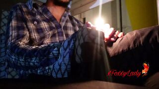 Double Extreme Squirt! I Offer Pay for Sex to My Friend to Fuck Me on His Balcony While His Neighbors Pass by