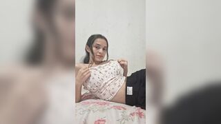 Cute Kawaii From TikTok Fingering Her Pussy In Her Room