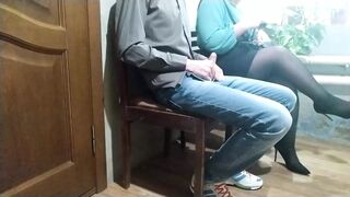 Mature stranger helped me cum in a public place