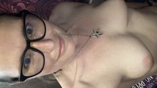 Mommy would love someone’s tongue to release the intense orgasm stick inside of her