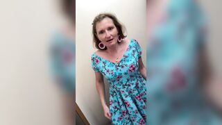 Trying on clothes in a charity shop with a treat for the feet fans thrown in! Warning: Full nudity in a public place!