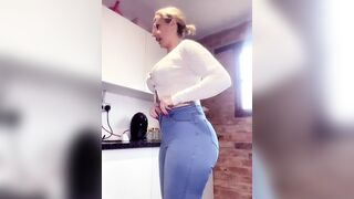 big ass paige turnah in Taboo step mum fantasy blowjob and sex with stepson in the kitchen