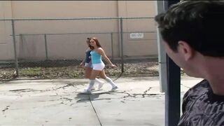 Muscle Mature Man Fucks 2 Teeny!