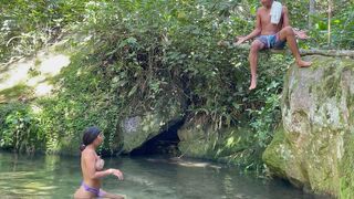 I Fuck Unknown Latina Girl While She Takes a Nice Dive in the Lake