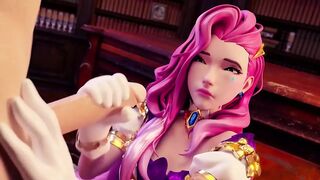 League of Legends Porn Serafina Blowjob Rule34 3D Hentai