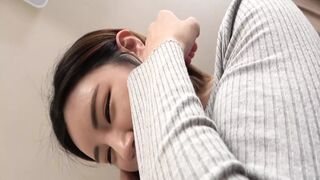 M593G07 Alan, a Korean amateur girl who is good at Japanese. Blow's upper eyes are the most cute!