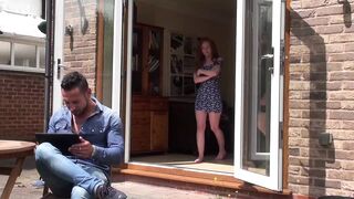 Ella Huges, redhead teen pornstar & Jake J, her big cock