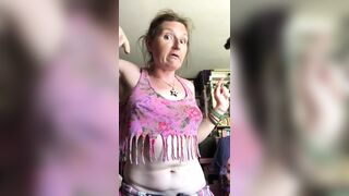 Looner Lap Dance. Rachel Wrigglers Brings You Her Own Unique Sexy Striptease as She Rubs Her Battle-scarred Body with Ballons