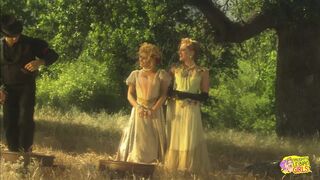 Another Two Blonde Lesbian Friends Are Getting Busy Eating Each Other Outdoors in Retro Fashion