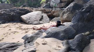 A Stranger Seduced a MILF on a Nudist Deach