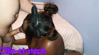 Ollie and Steph: I get sucked off by my wife in my mother-in-law's room before fucking her in the ass