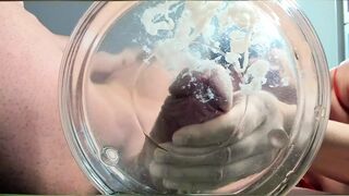 MILF Extreme Milking Cock in Water Slowmo Huge Cumshot