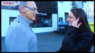Tattoo MILF loves old man