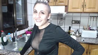 Cumming on Her Young Pussy and on Her Face, She Loves Cum.