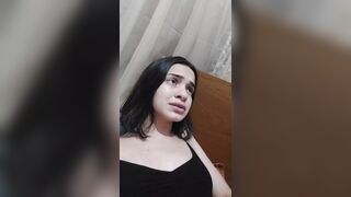 Fingering wet pussy at Christmas with creampie, horny holidays!