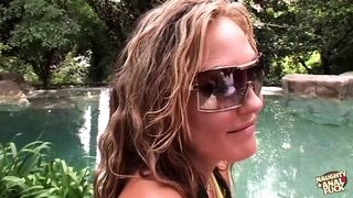 Naughty Blonde and Her Brunette Model Friend Share a Cock in a Steamy Anal Threesome