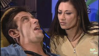 Good Looking Brunette Is Enjoying a Nice Lick and Gives a Great Suck