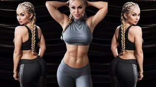 Crushed by Goddess Goldy's Muscles