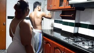 Fucking the Neighbor in the Kitchen