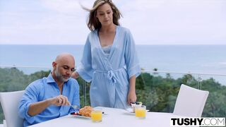 TUSHY Perfect pair Avery & Stefany swap BFs for anal fun
