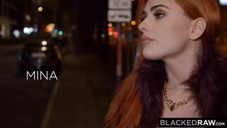 BLACKEDRAW 2 fiery redheads double team a huge BBC
