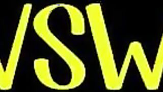 Busty teenie wow stripping on a bigbed
