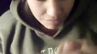 Girl Happy To Get Cum In Her Face