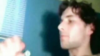 biggest cum shot ever in his own face