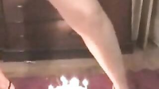 Chick Blows Out Cake Candles With Piss