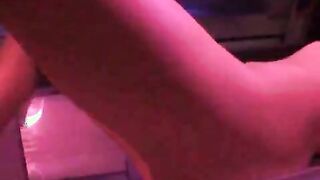 Hungry Blonde Student Pounds Herself