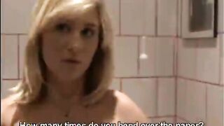 Gorgeous Blonde  Girl Displays Amazing Breasts & Cunt